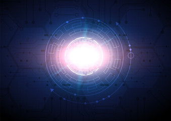 Circuit technology background with hi-tech digital