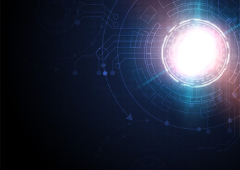 Circuit technology background with hi-tech digital