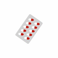 Medicines icon. Vector design isolated on white background.