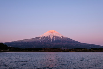 田貫湖と富士山
