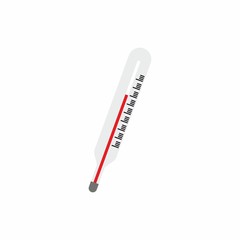 Thermometer icon. Vector design isolated on white background.