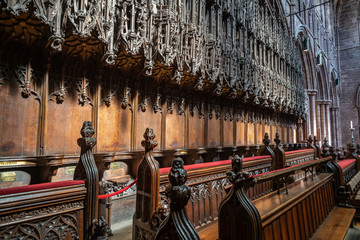 Chester cathedral Interior rood screen 12