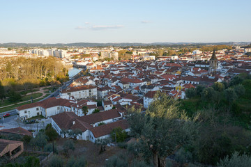 Fototapeta na wymiar Tomar city view historic buildings in Portugal