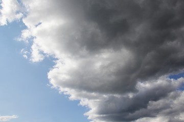 Blue sky background with clouds. Sky with clouds