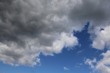 Blue sky background with clouds. Sky with clouds