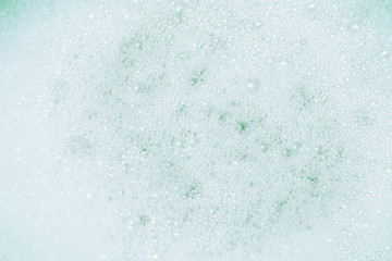 Green lather background, top view.