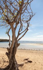 view from the beach in Nusa Dua, Indonesia, Bali.