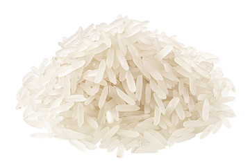 White rice heap, paths