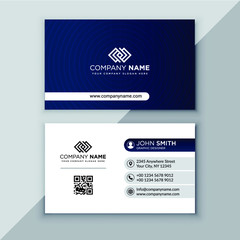 Corporate business card design template vector