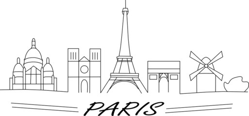 Vector illustration of a Paris