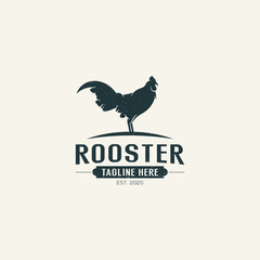 Fototapeta na wymiar Rooster logo design Premium Vector