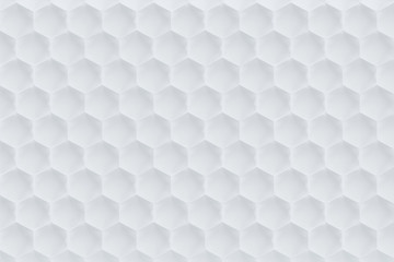 3D honeycomb abstract background. Bees cells texture. Three-dimensional render illustration.
