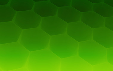 3D honeycomb abstract background. Bees cells texture. Three-dimensional render illustration.
