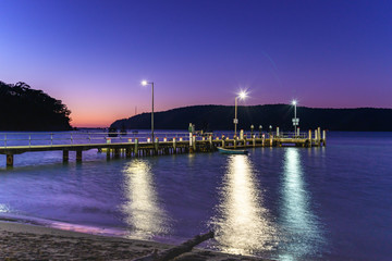 Dawn Waterscape with Wharf