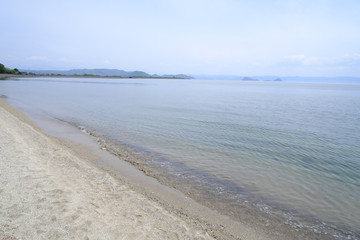 透明度の高い綺麗な重富海岸の海