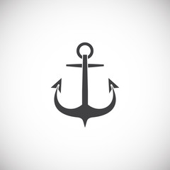 Anchor icon on background for graphic and web design. Creative illustration concept symbol for web or mobile app