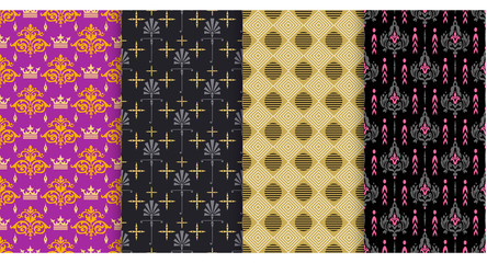 Backgrounds, Wallpaper. Samples Textile, Fabric, Interior Design. Seamless Pattern.