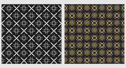 Seamless geometric pattern in a modern style. Background wallpaper of endless texture for your design: fabric, textile, wrapping paper. Vector set