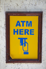 Atm , Bank sign on the street
