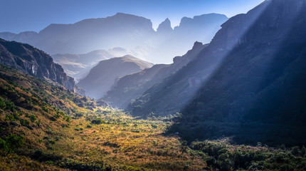 Injisuthi Valley in the Drakensberg South Africa