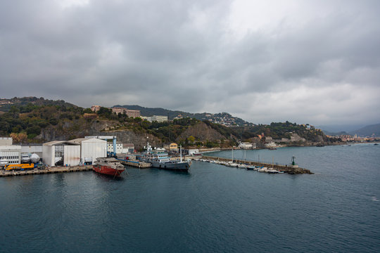 cargo port in Savona, Italy