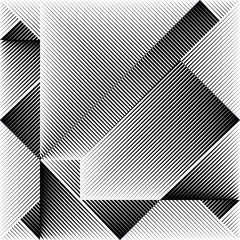 Abstract halftone lines background, geometric dynamic pattern, vector modern design texture.
