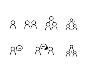 コミュニケーションのアイコンのセット／イラスト／ビジネス