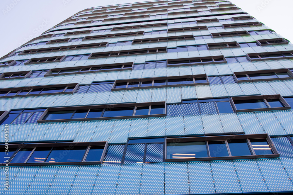 Wall mural close-up of a modern office building in arnhem, netherlands