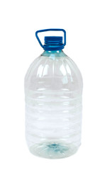 large bottle of water insulated on a white background