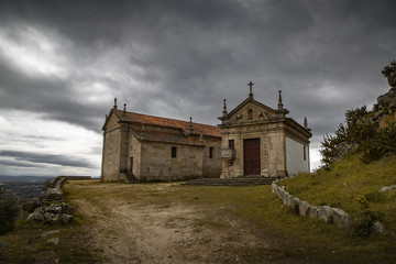 Fototapeta na wymiar Old church in the mountains