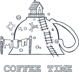 Coffee House  Vector Graphic Design