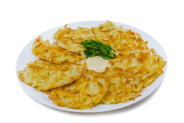 potato pancakes with herbs