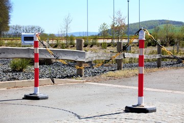 Fototapeta na wymiar road construction area