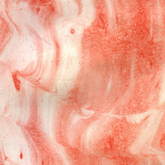Fototapeta premium Watercolor illustration texture. Marble texture. Red color.