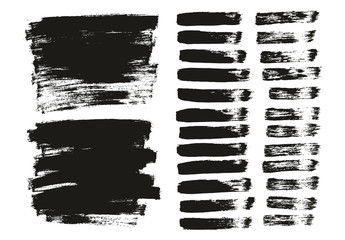 Flat Paint Brush Thin Lines & Background Mix High Detail Abstract Vector Lines Background Mix Set 