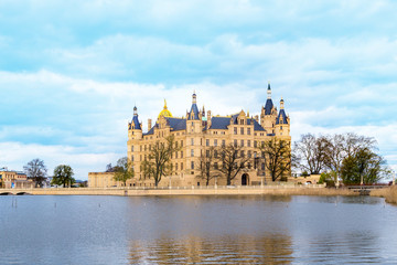 Obraz premium słynny zamek schwerin, Niemcy
