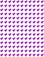 Seamless purple heart pattern