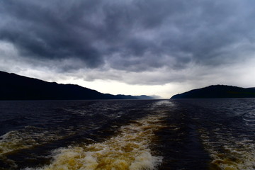 Storm building over the sea