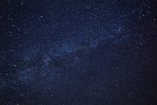 Milchstraße, Weltall, quer, Nacht, Himmel, Astronomie, Unendlichkeit, Sterne, Nachthimmel, Hintergrund © Dirschl
