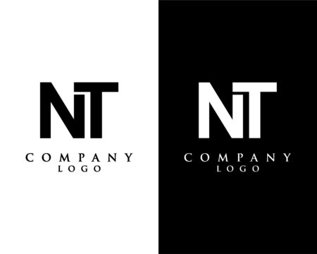 NT, TN initial letter logotype company logo design vector