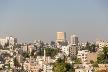Obraz premium Panorama view of Amman, the capital of Jordan