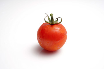 A fresh Cocktail Truss Tomatoes on white isolated background