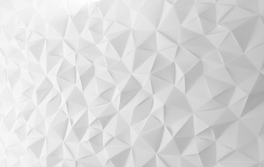 Polygonal shapes background. Low poly triangles mosaic. Crystals 3D backdrop.