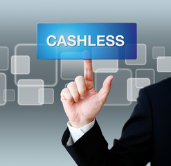 キャッシュレス決済とビジネスマン