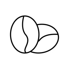 Coffee bean line icon