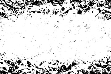 Obraz premium Distressed black texture. Frame for design. Dark grainy texture on white background. Dust overlay textured. Grain noise particles. Rusted white effect. Grunge elements. Vector illustration, EPS 10.