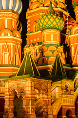 Fototapeta na wymiar Roter platz Basilius Kathedrale in Moskau