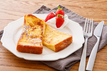 いちごのフレンチトースト