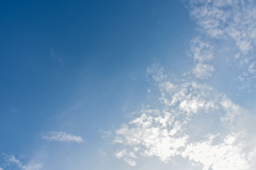 blue sky and clouds