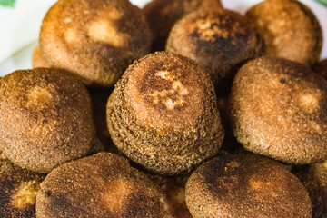 Semolina is the coarse, purified wheat middlings of durum wheat mainly used in making upma, pasta,and couscous.